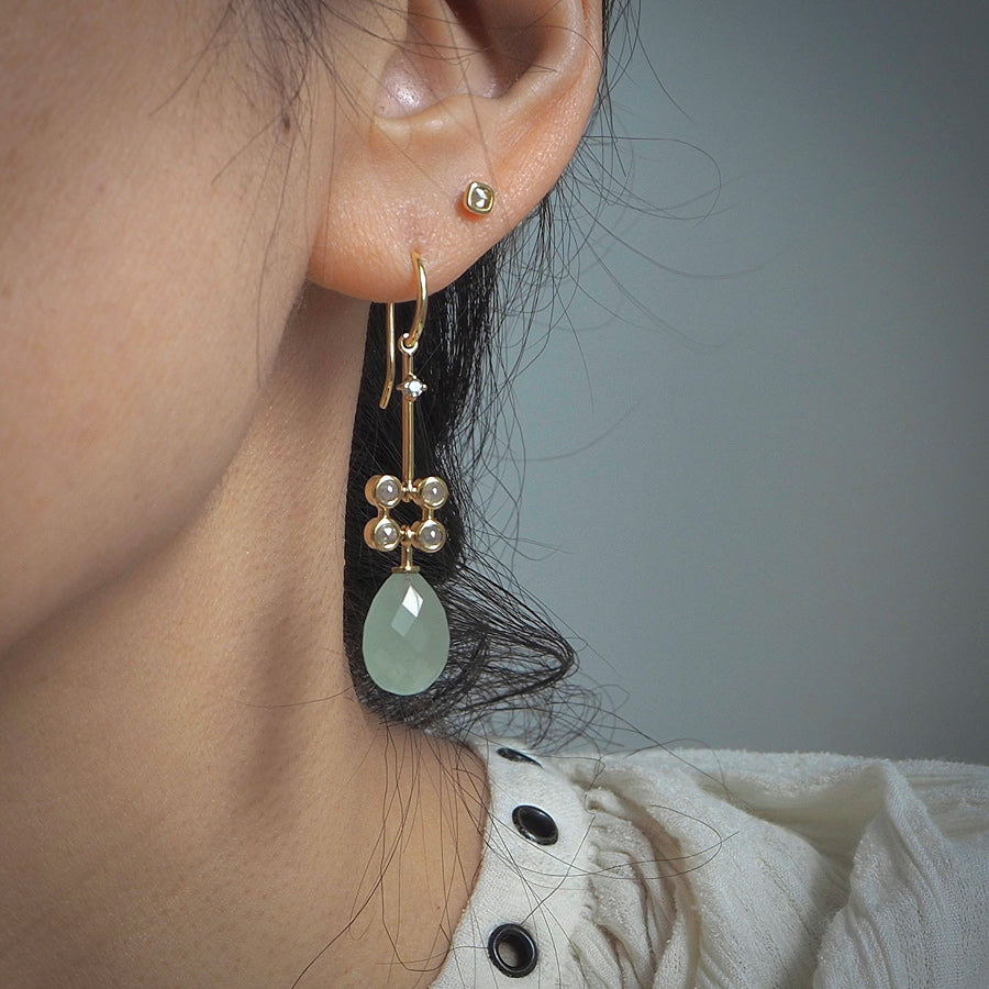 Green Beryl Earrings