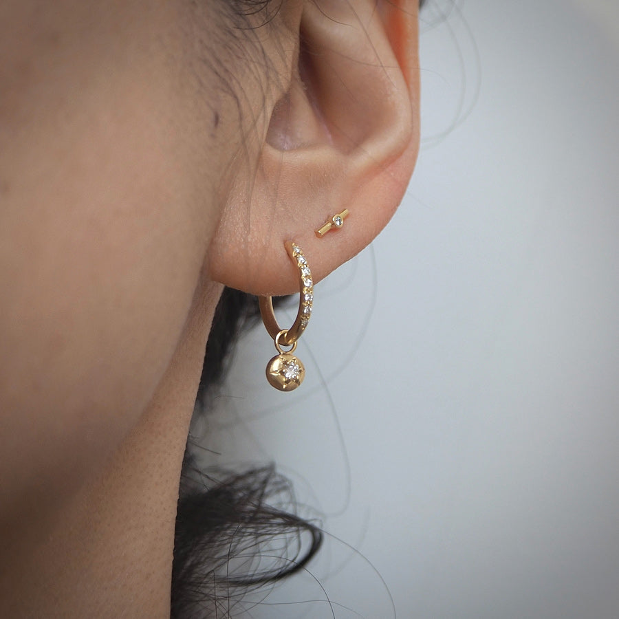 Diamond Hoops and Drops