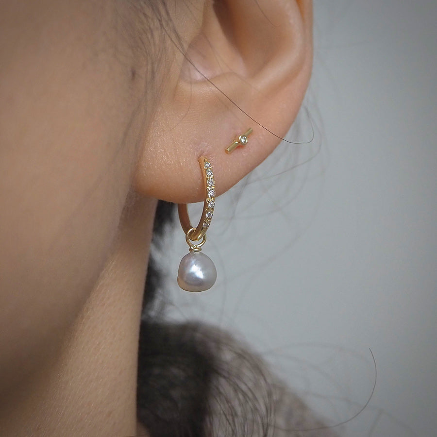 Diamond Hoops and Drops