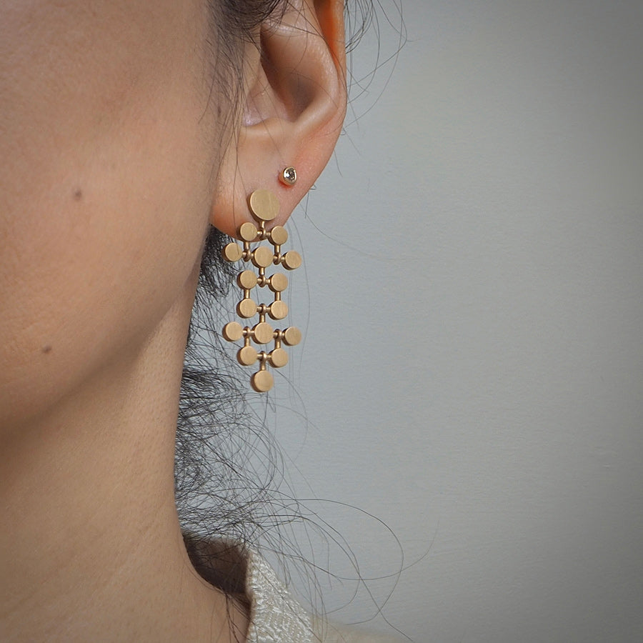 Rose Gold Circle Earrings