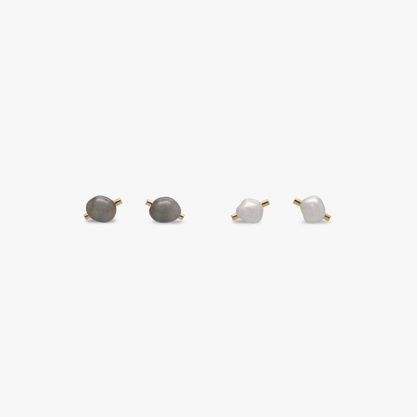 Keshi Pearl Bar studs