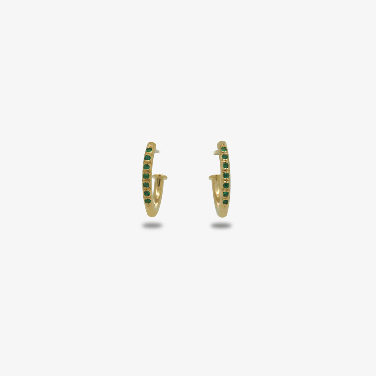 Emerald Hoops and Drops