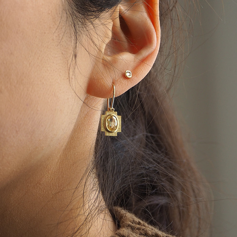 Yellow Sapphire Earrings