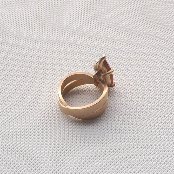 Pear Shaped Sunstone Ring