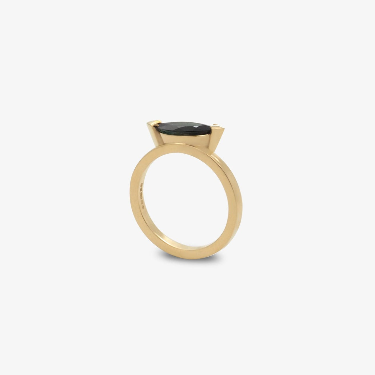 Marquise Blue Tourmaline Ring