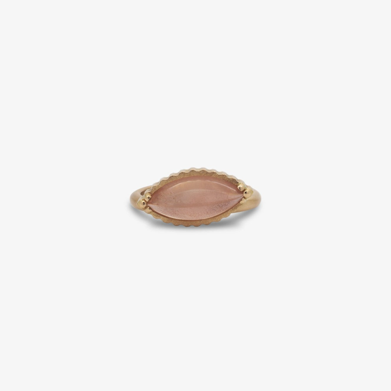 Marquise Cabochon Oregon Sunstone Ring
