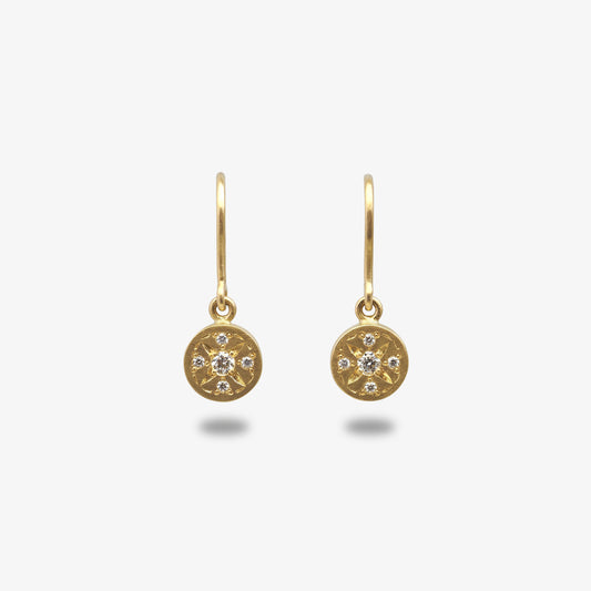 Disc Drop Earrings