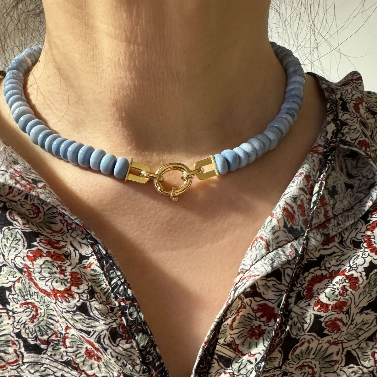 Blue Opal Necklace