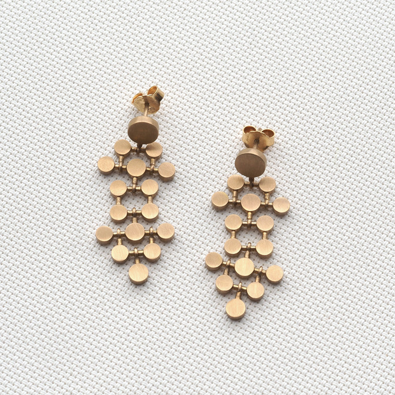 Rose Gold Circle Earrings