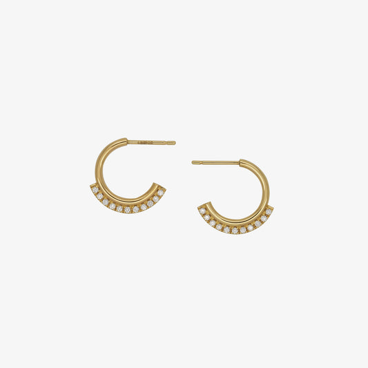 Diamond Hoop Earrings