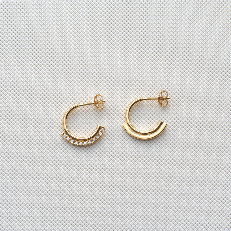 Diamond Hoop Earrings