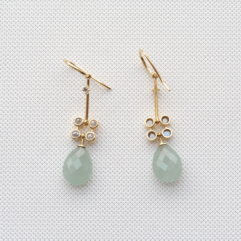 Green Beryl Earrings
