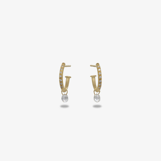 Diamond Hoops and Drops